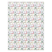 Funky Atomic Boomerangs Stars Squares Mitte des Ja Tischdecke (Vorderseite)