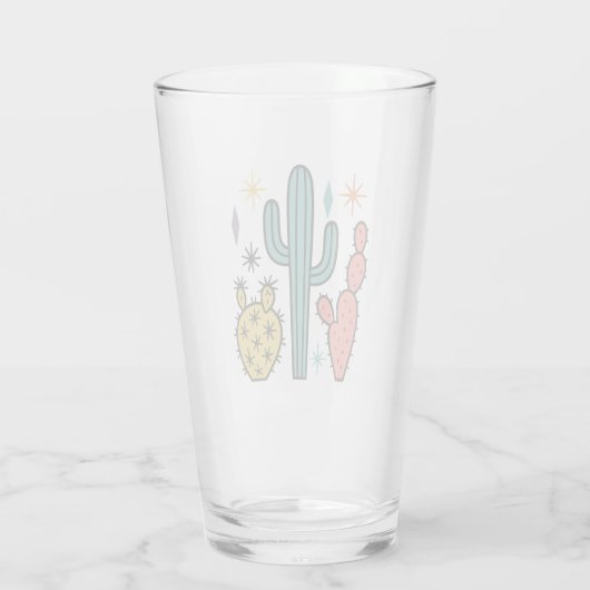 Funky Atomic Cactus Glasses (Set 2) | Retro Mid Glas (Rückseite)