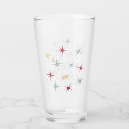 Funky Atomic Sternexplosion Mid Century Retro Glas