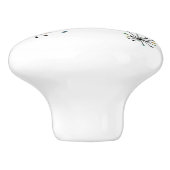 Funky Atomic Sternexplosion Mitte des Jahrhunderts Keramikknauf (Seitenansicht)