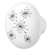 Funky Atomic Sternexplosion Mitte des Jahrhunderts Keramikknauf (Rechts)