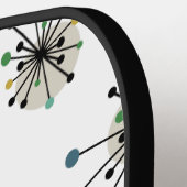 Funky Atomic Sternexplosion Mitte Jahrhundert Mode Pickleball Schläger (Linke Seite)