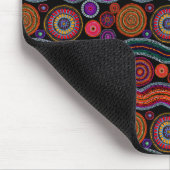 Funky Australian Dot Painting Mouse Pad Mousepad (Ecke)