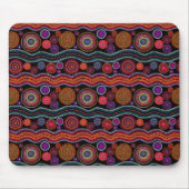 Funky Australian Dot Painting Mouse Pad Mousepad (Vorne)