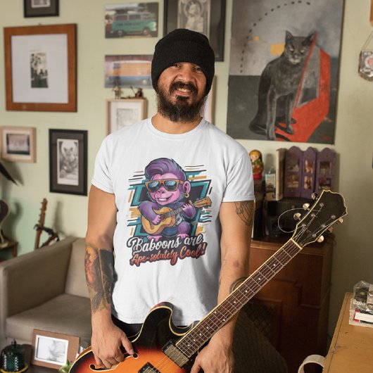 Funky Baboon Rockstar T-Shirt