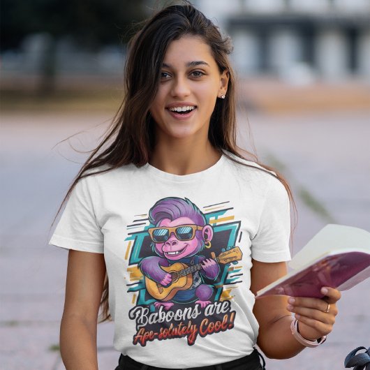 Funky Baboon Rockstar T-Shirt