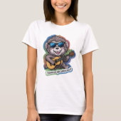 Funky Baboon Shredding Strings T-Shirt (Vorderseite)