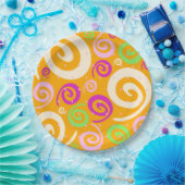 Funky background, plate pappteller (Party)