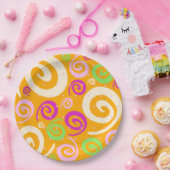 Funky background, plate pappteller (Party)