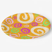 Funky background, plate pappteller (Schrägansicht)