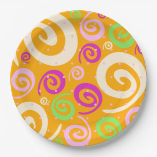 Funky background, plate pappteller
