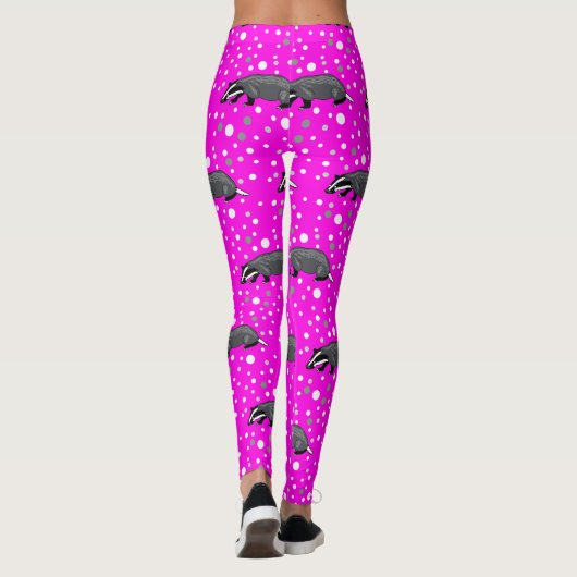 Funky Badger Leggings! Leggings (Rückseite)