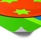 Funky Baubles Poster (Ecke)