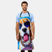 Funky Beagle Dog Schürze (Getragen)