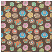 Funky Beängstigend Halloween Donuts Muster Fabric Stoff (Muster)