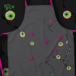 Funky Beängstigend Niedlich Fun Zombie Bits Schürze