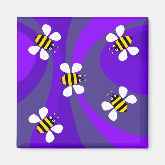 Funky Bees Magnet (Vorne)