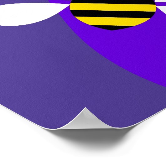 Funky Bees Poster (Ecke)