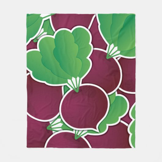 Funky Beet Fleecedecke (Vorderseite)
