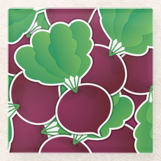 Funky Beet Glasuntersetzer (Vorderseite)