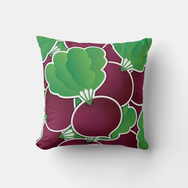 Funky Beet Kissen (Vorderseite)