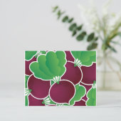 Funky Beet Postkarte (Stehend Vorderseite)