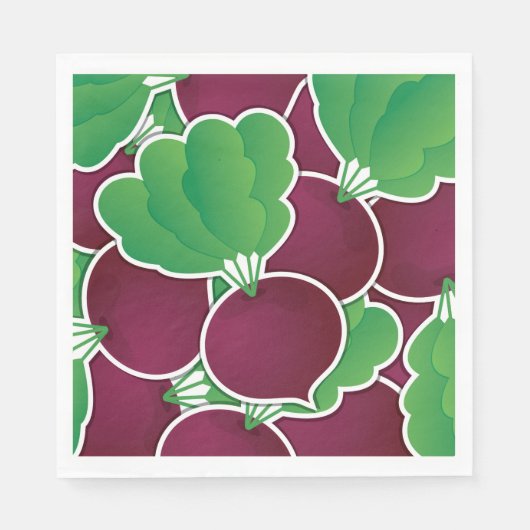 Funky Beet Serviette (Vorderseite)