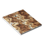 Funky Beige Pattern Notizblock (angewinkelt)