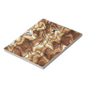 Funky Beige Pattern Notizblock (Rotiert)