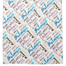 Funky Belarus Б е л а с р у ь Blume Duschvorhang