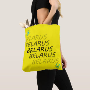 Funky Belarus Б л а е с р у ь Blume Tote Tag Tasche