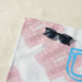 Funky Belarus Folk Cross Starke Strandtuch (Beispiel)