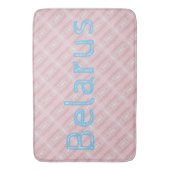 Funky Belarus Folk Cross Stitched Bad Mat Badematte (Vorderseite Vertikal)