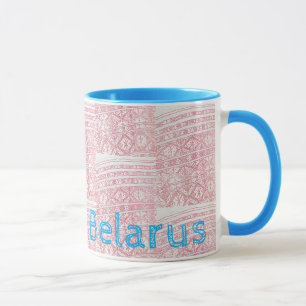 Funky Belarus Folk Cross Stitched Muster Tasse Cup