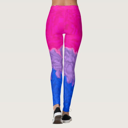 Funky-Bi-Pride-Flag Leggings (Rückseite)