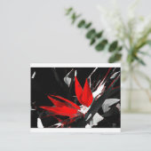 Funky Bird of Paradise Postkarte (Stehend Vorderseite)