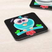Funky Birdie Chill Untersetzer (Linke Seite)