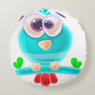 Funky Birdie Rundkissen Rundes Kissen