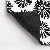 Funky Black and White Floral Mousepad (Ecke)
