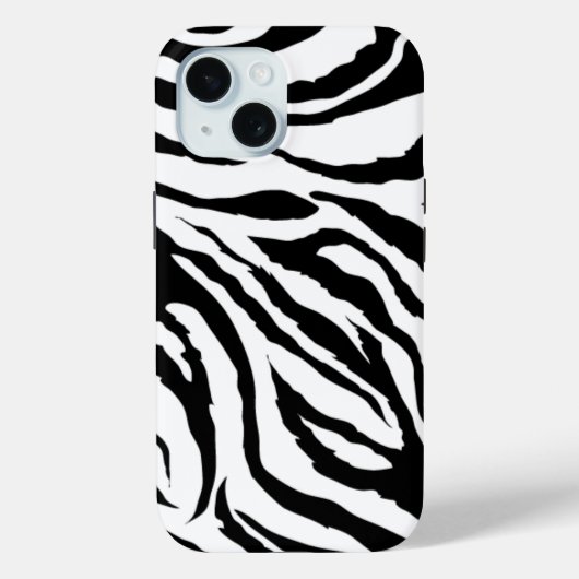 Funky Black and White Zebra Print | Hülle (Rückseite)