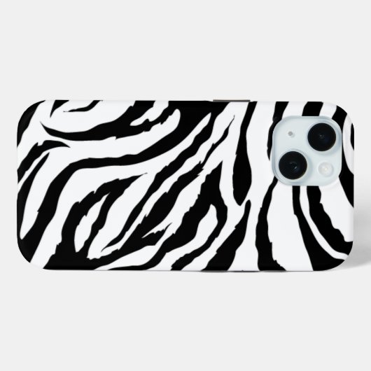 Funky Black and White Zebra Print | Hülle (Rückseite (Horizontal))