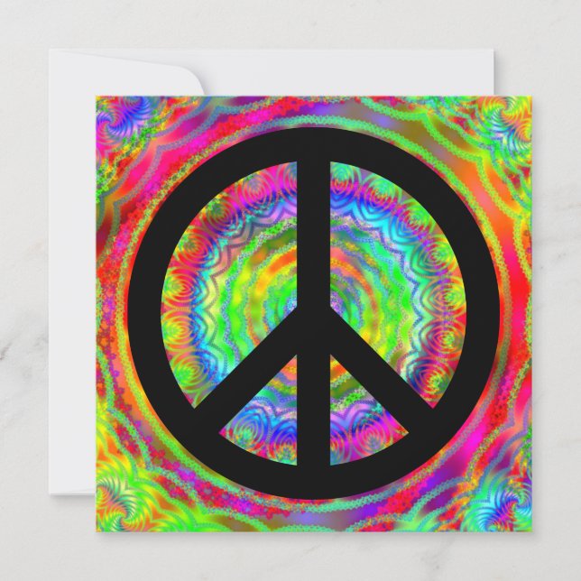 Funky Black Peace Sign (Vorderseite)