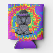 Funky Black Poodle Dosenkühler (Vorderseite)