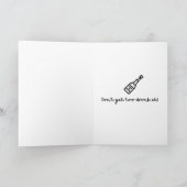 Funky Black Santa Christmas Card 003 Karte (Innenseite)