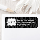 Funky Black/White Zebra Monogram (Insitu)