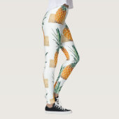 Funky Blassgelbe Ananas-Leggings Leggings (Rechts)