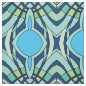 Funky Blaues Muster Stoff (Muster)