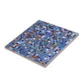 Funky Blue 'Bathroom Tiles' Fliese (Seite)