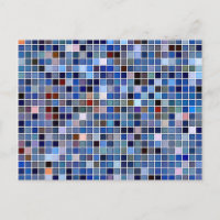 Funky Blue 'Bathroom Tiles'