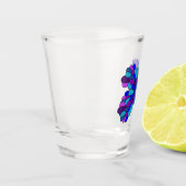 Funky Blue Butterfly Shot glass Schnapsglas (Links)